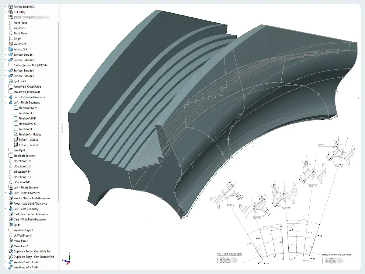 Example 3D model view from the bid-stage package