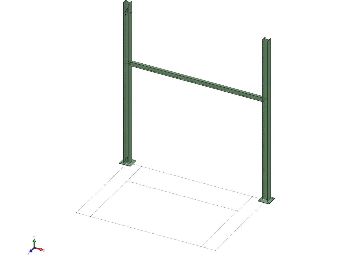 The 3D manufacturing-detail model of the hopper